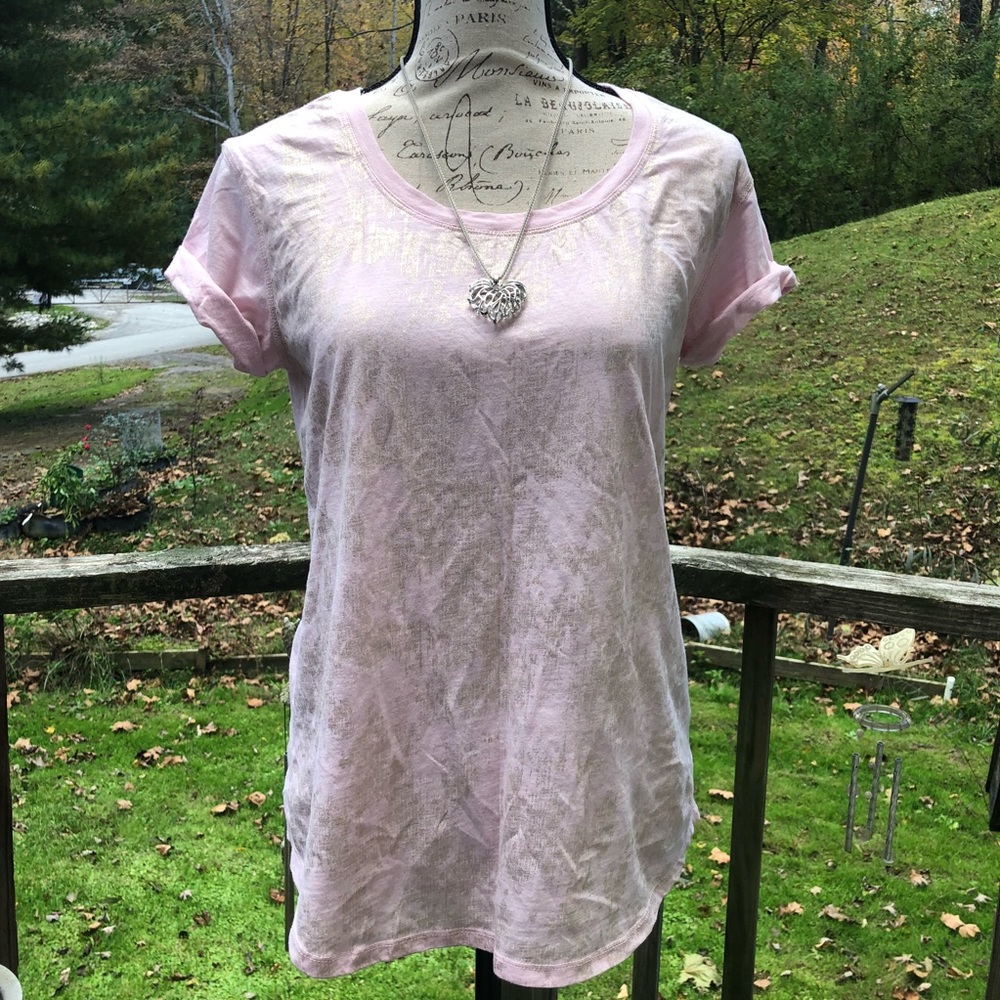 a.n.a | Pink Short Sleeve Top